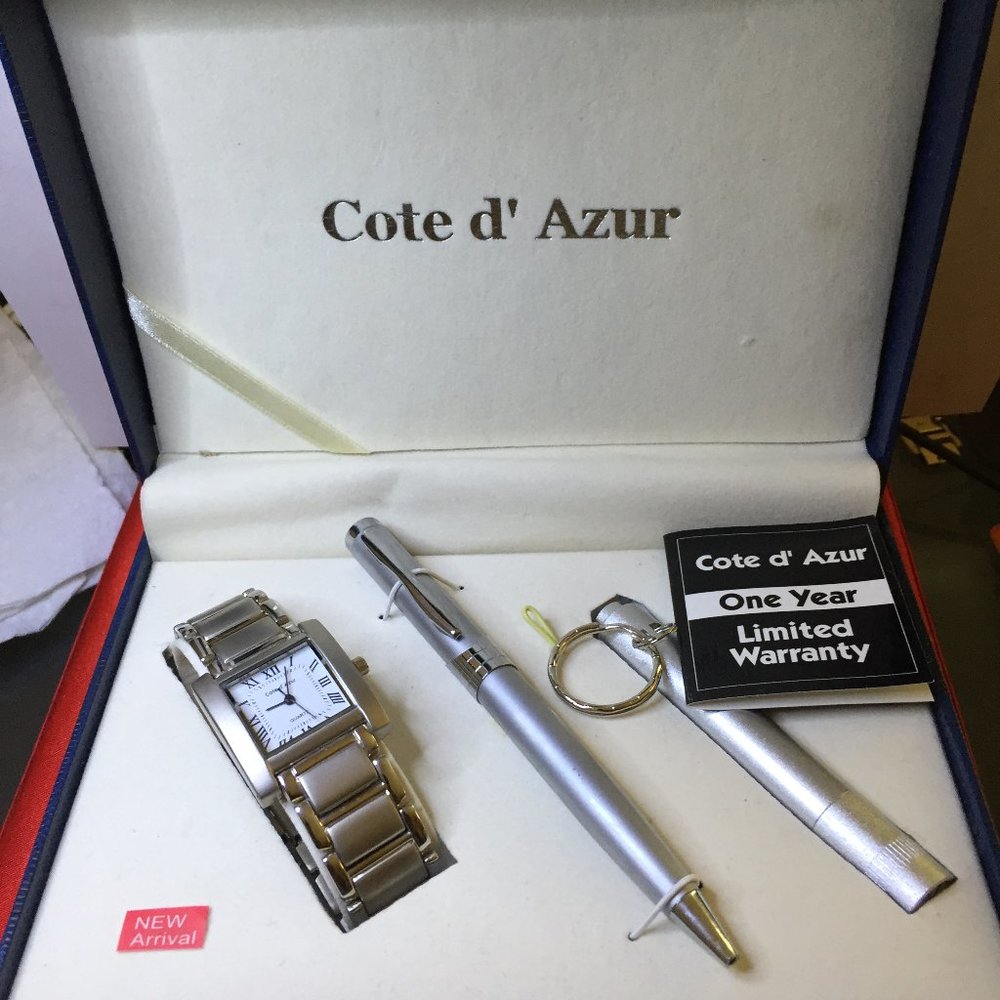 New Cote D' Azur Ladies Quartz Watch Gift Set